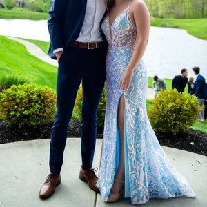 Blue prom dress Size 2
